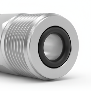 Hydraulic ORFS Fitting Macro Shot