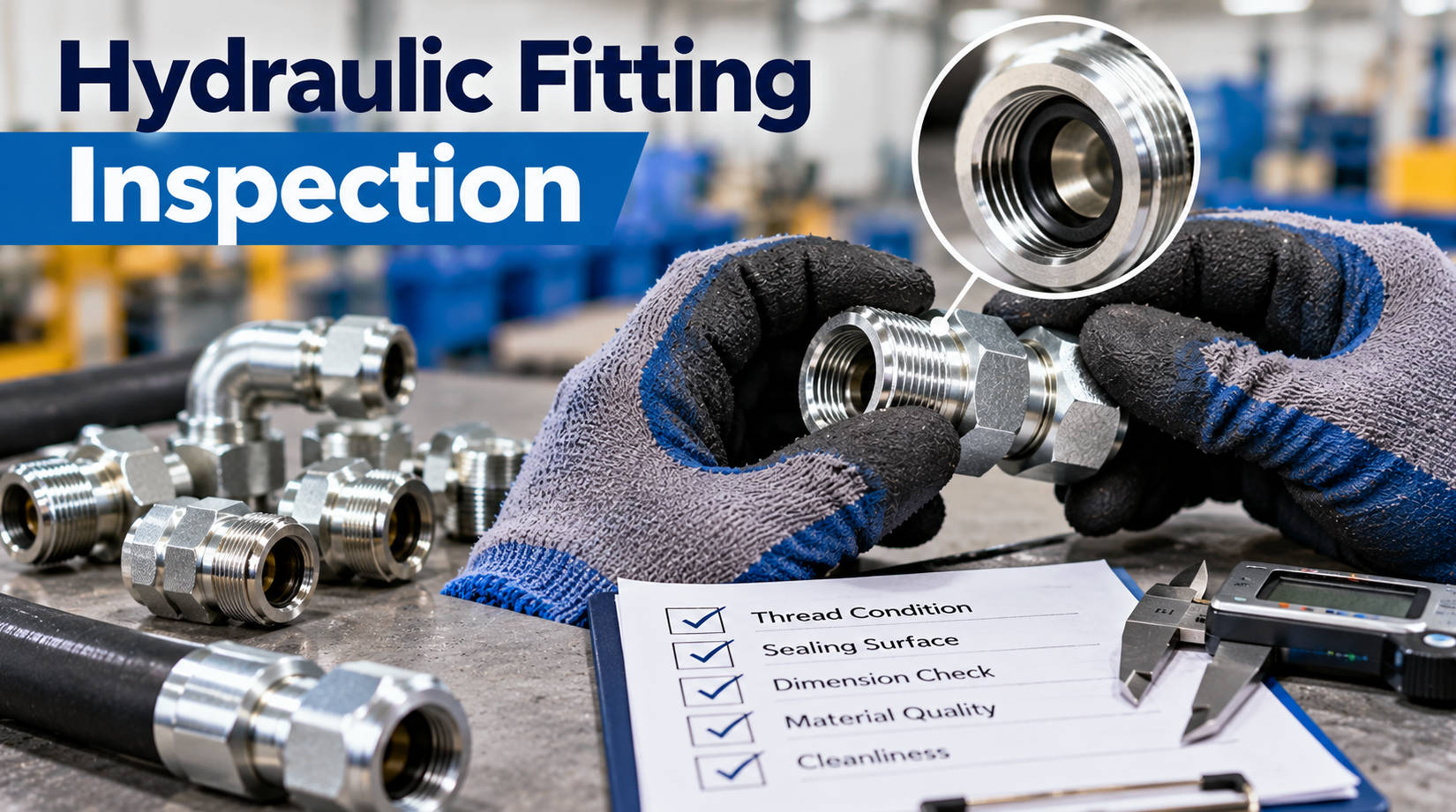 hydraulic fitting inspection